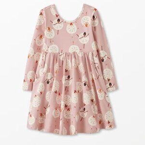 Hanna Andersson Snowflake Ballerina Skater Dress 2T